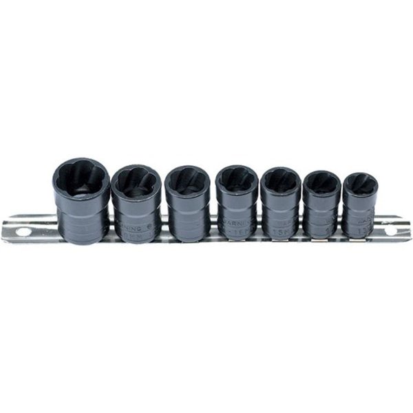 Lock Technology 38 Drive 7 Piece Twist Socket Oil Drain Plug Removal System LTILT-4800